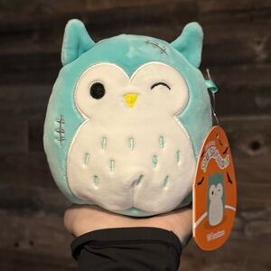 🎃Squishmallow 4.5” Winston the Franken Owl Halloween Plush Toy NWT